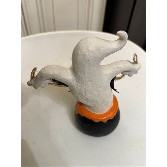 Halloween Spooky Ghost Ceramic Decorative Figurine White Black OS - Picture 1 of 4